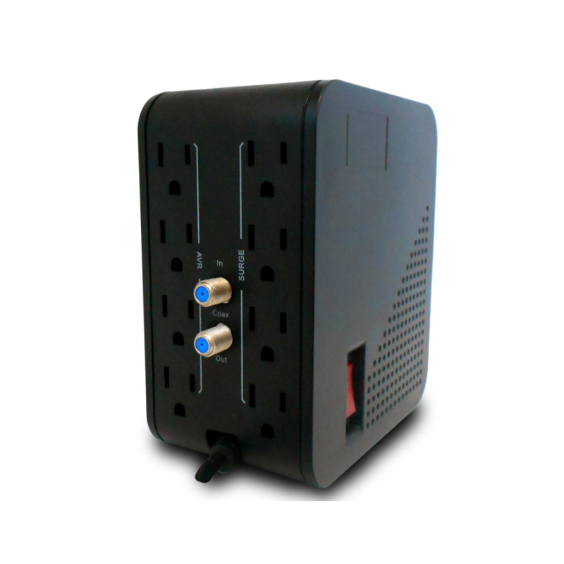 CDP R2C-AVR 1008 - Regulador 1KVA 400W / 4 Contactos con proteccion de sobretension / 4 Contactos con proteccion AVR / Proteccion Linea datos image 5